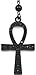 GWOOD Pharaoh with Ankh Rosary Pendants 31 Inch Long Necklace (BLACK COLOR)