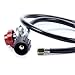 8MILELAKE Adjustable Propane Gas Regulator for BBQ Grill Burner Wok Fryer 4ft Hose 20psi