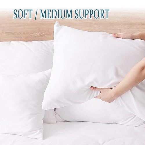 SILUI Pillows Standard Size Set of 4 Pack Soft Medium Support