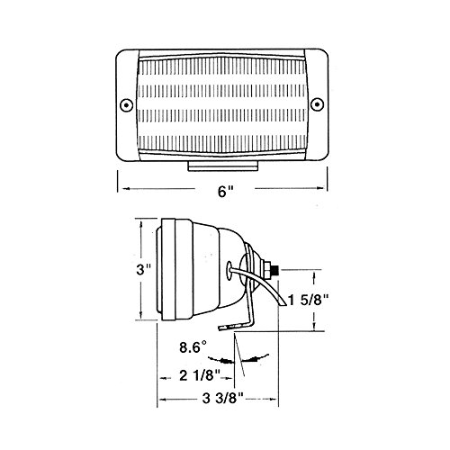 Blazer C8010 Rear Mount Tractor Light with Flood Beam