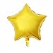 ZOOYOO 35pcs Foil Mylar Balloons,Seven Color 18 Inch Pentagram Balloon For Birthday Party & Wedding Decoration (Star Shape)