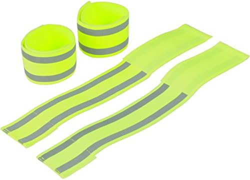 Reflective Bands That Can Be Worn on Ankles, Wrists, or Arms While Running, Cycling, Walking, or Hiking (2 Pairs)