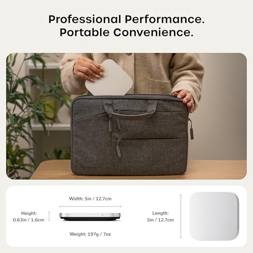 Satechi USB4 NVMe SSD Enclosure for Mac Mini M4, M.2 NVMe SSD Enclosure with up to 40Gbps, up to 8TB, for Sizes 2280/2260/2242/2230mm – Compatible with Thunderbolt 5/4, USB4 (SSD Not Included)