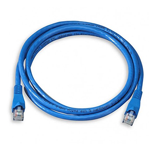 14' FT CAT5e Patch Cord Cable Snagless 24 AWG Copper Ethernet 350 MHz RJ-45 Patch Enhanced Category 5 Cable Audio Signal Communication Network Distribution, Computer Gaming Jumper, Blue