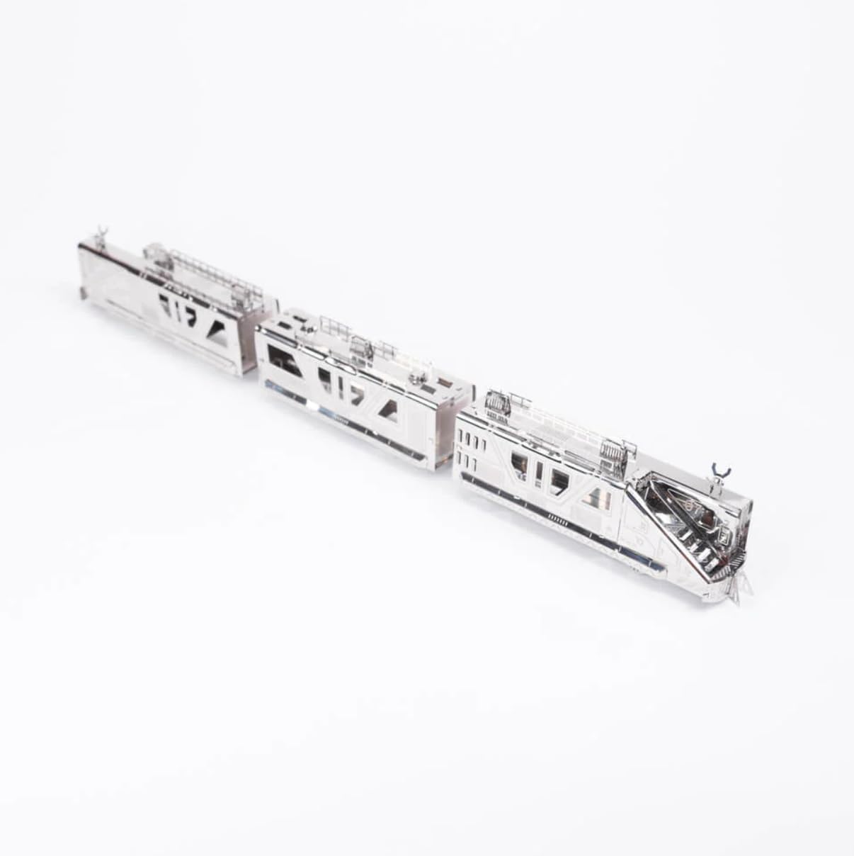 METAL-TIME Night Rider 3000, Imaginary Train, Metal Model Train Kit, 3D Metal Model Kits to Build for Adults, Fully Armored Train, 45 Pieces.