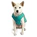 Gooby Padded Vest Dog Jacket - Solid Turquoise, X-Large - Warm Zip Up Vest Fleece Jacket with Dual D Ring Leash Water Resistant for Small to Medium Dogs