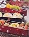 JapanBargain 1950, Japanese Lunch Bento Box Three Tiers with Chopsticks Traditional Plastic Lacquered Sakura Cherry Blossom Pattern Made in Japan