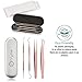 Premium Vinyl Weeding Tool Kit - Precision Stainless Steel Weeder - Hook and Pick with Fine Tweezers Crafting Set for Cricut Vinyl - by iVyne (Rose Gold)