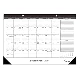 TOWWI 2018-2020 Year Monthly Desk Pad Calendar, 16.8” x 11.7” Desktop Wall Calen