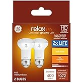 GE Relax 2-Pack 40 W Equivalent Dimmable Soft White R16 LED Light Fixture Light Bulb