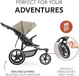 hauck Runner 3 Olive All-Terrain Stroller with Handbrake & XL Sunshade view 2