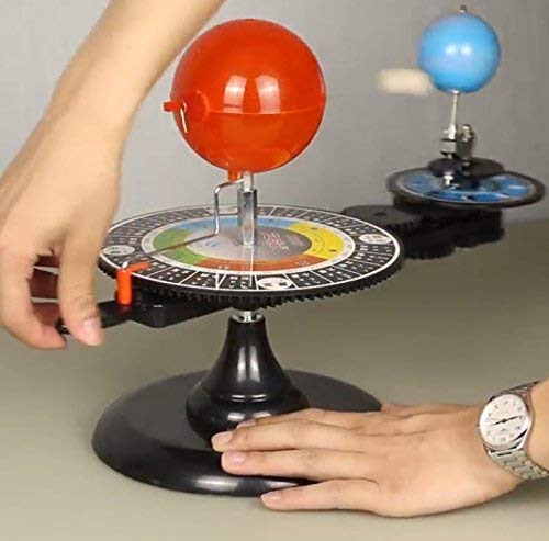 SUN EARTH MOON ORBITAL MODEL WITH LIGHT, KIDS SOLAR SYSTEM MODEL ASTRONOMICAL SCIENCE EDUCATIONAL KITS