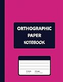 Orthographic Paper Notebook: A Triangular Graph