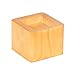 Richards Wooden Stacking Risers Homewares Wood Bed Lifters, Set of 4, Honey, 4 Count