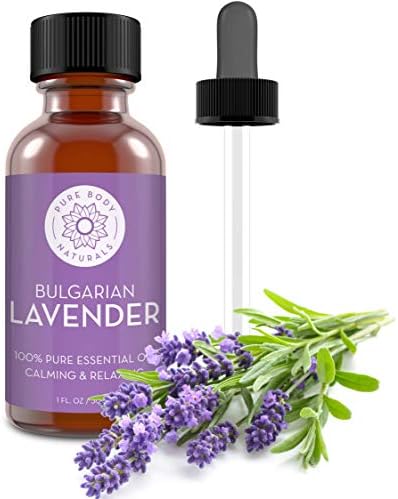 Bulgarian Lavender Essential Oil by Pure Body Naturals, 1 Fluid Ounce - 100% Pure, Independently Tested, Therapeutic Grade Lavender Essential Oil for Diffuser Aromatherapy