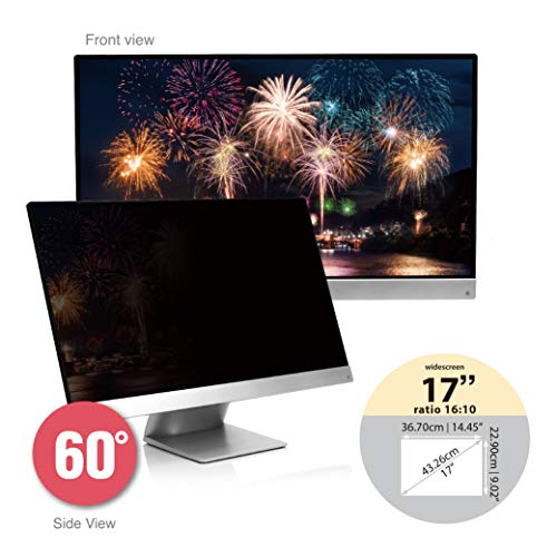 SenseAGE Anti-Blue Light Privacy Screen Protectors Filter for Widescreen Monitor 17″ inch 16:10 for Windows Laptop/Dell/Lenovo/HP/MacBooks & PC Monitors