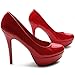 Ollio Women's Shoe Stilettos Enamel High Heel Platform Multi Color Pump