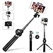 Selfie Stick Tripod, Leelbox Bluetooth Selfie Stick with Tripod and Detachable Wireless Remote, Extendable Monopod Stand Holder Universal for Digital Camera and Android iOS Mobile Smart Phone