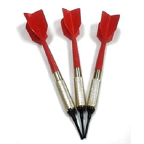 GLD Red Commercial Soft Tip Bar Darts-Set of 3