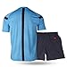 Shinestone Referee Shirts, Men's Soccer Football Sports Referee Umpire Shirt Uniform Jersey Costume Short Sleeves Wicking and Quick Drying for Sports
