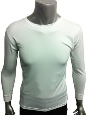 Amazon メンズコンフォータブル長袖tシャツ白m 3個セット ワンポイント アレルギー 花粉対策