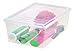 IRIS 101481 IRIS 13.5 Quart Modular Storage Box, Clear, 6 quart, Multicolor