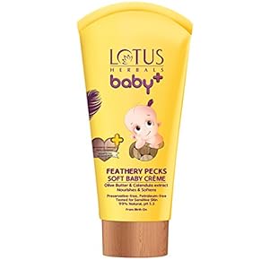 Lotus Herbals Baby+ Feathery Pecks Soft Baby Crème, 50g