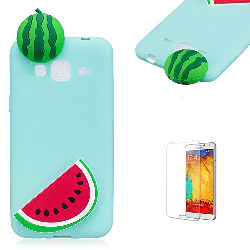 Galaxy J5 2016 Case,Funyye Lovely Cute 3D ornament pattern Candy Colour [Blue] Slim Soft Silicone Gel TPU Back Shockproof Non slip Protective Case for Samsung Galaxy J5 2016 - Watermelon