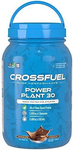 CrossFuel Power Plant 30 Vegan Protein, Chocolate, 1029g by CrossFuel