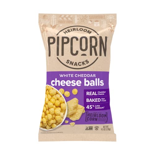 PIPSNACKS Heirloom White Cheddar Cheese Balls, 4.5 OZ Pricepulse