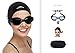 Swim Elite Mirrored Swimming Goggles for Men and Women + Exclusive Swim Cap & Protective Case (Clear Black)