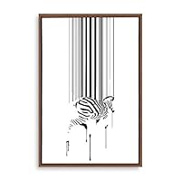 Framed Canvas Wall Art Modern Geometric Pattern Canvas Prints Home Artwork Decoration for Living Room,Bedroom - 16x24 inches