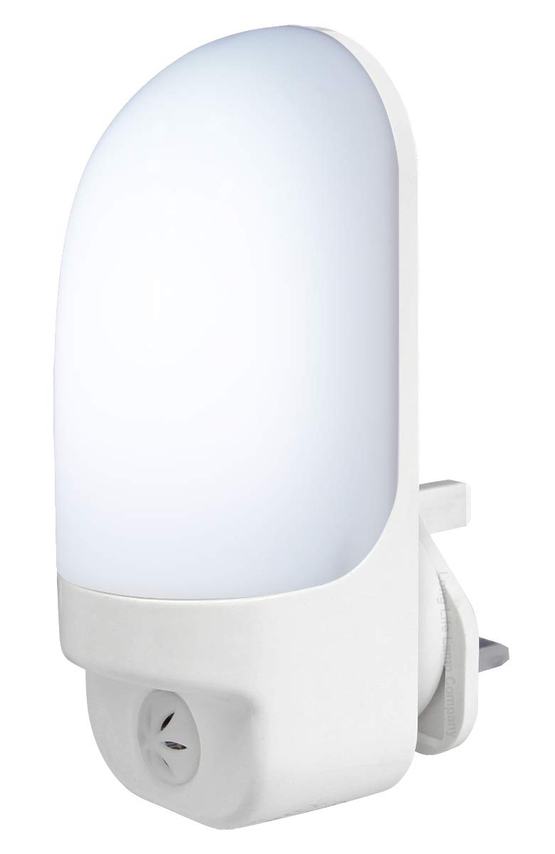 LED Plug in Night Light Dusk to Dawn Automatic Sensor Cool White A88 for Childrens Room
