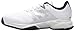 adidas Performance  Men's Barricade Court 3 Wide Tennis Shoe, White/Matte Silver/Scarlet, 10.5 M US