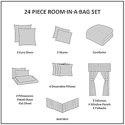 Madison Park Essentials Brystol 24 Piece Room in a