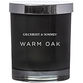 Gilchrist & Soames Warm Oak Luxury Candle (8oz), Grapefruit, Spice, and Cedar Wood - USA Poured, Coconut Oil and Soy Wax Blend, Cotton Wick