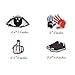 16 Pcs Iron On Embroidered Motif Applique Glitter Sequin Decoration Patches DIY Sew on Patch for Jeans, clothing
