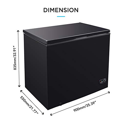 ADT Chest Freezer FreeStanding Top Door Freezers 6.8℉ to 4℉ (Matte