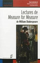 Lectures de "Measure for measure" de William Shakespeare