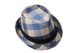 Dantiya Kids' Little Boys Plaid Cotton Fedoras Hat Cap 02
