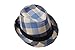Dantiya Kids' Little Boys Plaid Cotton Fedoras Hat Cap 02