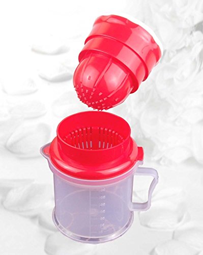 Krishna Handmade INDIAN Multi Fruit Juicer/Hand Manual Fruit Juicer - Mini/Citrus Lemon, Orange, Watermelon Squeezer/Best Home & Kitchen Product/Size : 350 ml/Colour : Red/[Krish-Misc-PL21] - Thumbnail 2