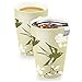 Tea Forte Kati Cup Birdsong, Ceramic Tea Infuser Cup with Infuser Basket and Lid for Steeping Loose Leaf Tea