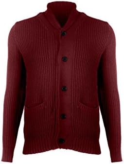 G Zap Men's Basic Solid Classic Button Cardigans(MENTOP-CGN,DRD-S)