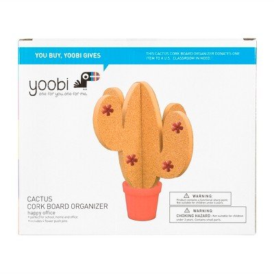 Cactus Cork Board - Yoobi153; Multicolor