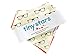 Baby Bandana Drool Bib Kit by Tiny Stars - 4 Pack of Girl Absorbent Cotton/Fleece Snap-On Bibs with 12 Baby Monthly Stickers. Great for Infant Boys and Girls – Great Baby Gift!