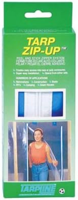 Tarp Zip Up Zipper - Peel and Stick Anywhere