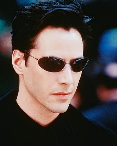 Keanu Reeves Matrix In Glasses 8x10 Hd Aluminum Wall Art At