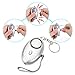 Personal Alarm Keychain 3 Pack Emergency Self-Defense Security Alarms with LED Light, 140DB Safe Sound Personal Alarm for Elderly Women Kids Night Workers