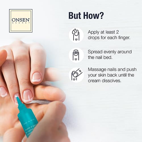 Onsen Cuticle Cream, Nail Cuticle Oil in Deep Action Japanese Natural